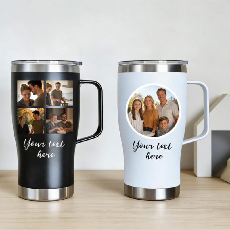 Water Bottle Blank - Vaso Térmico Personalizado con Foto, 20oz,