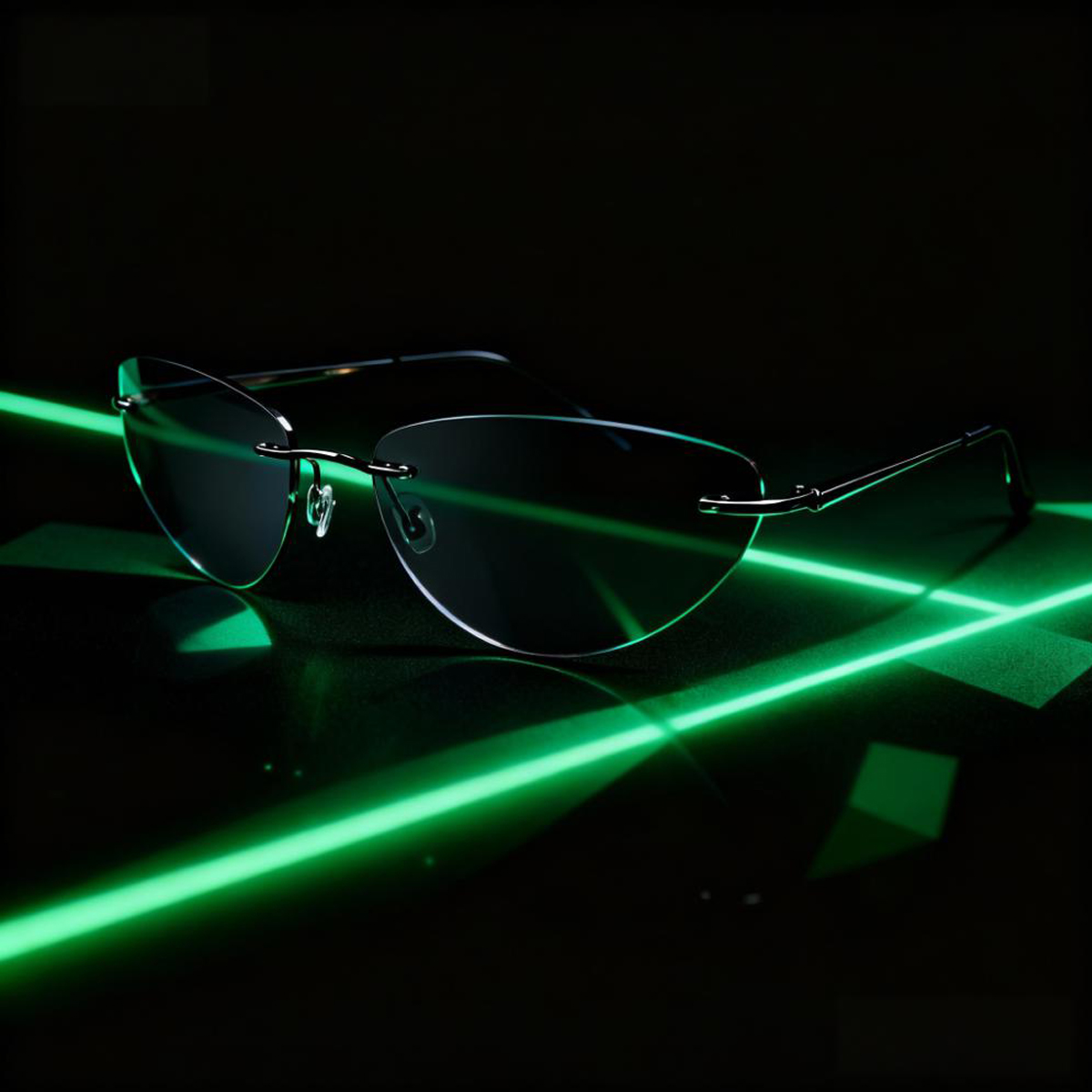 Gafas de sol sin montura a la  - Metal Photo Panel reseña y precio